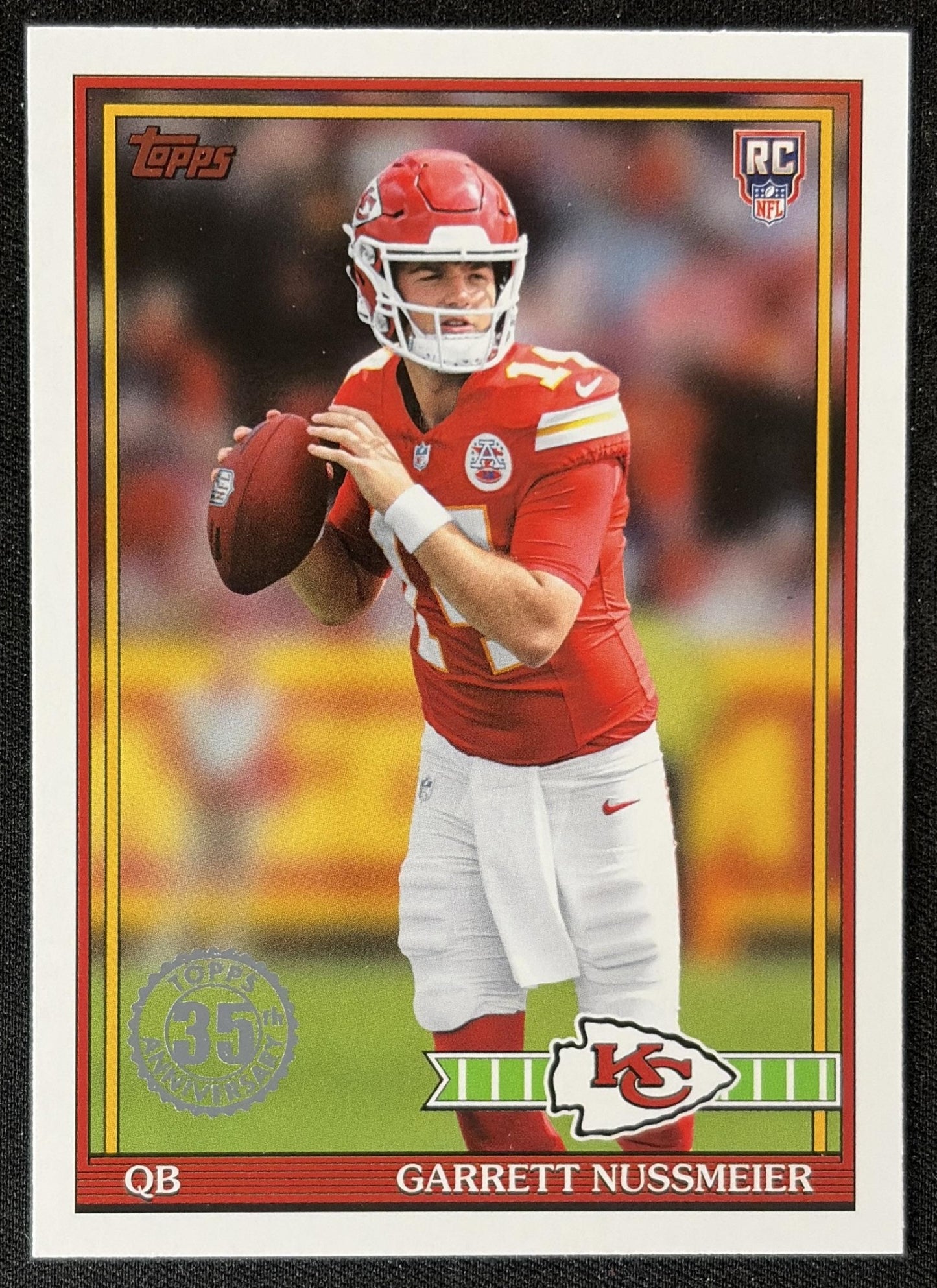 Garrett Nussmeier 2026 Topps 1991 Rookie Chiefs front