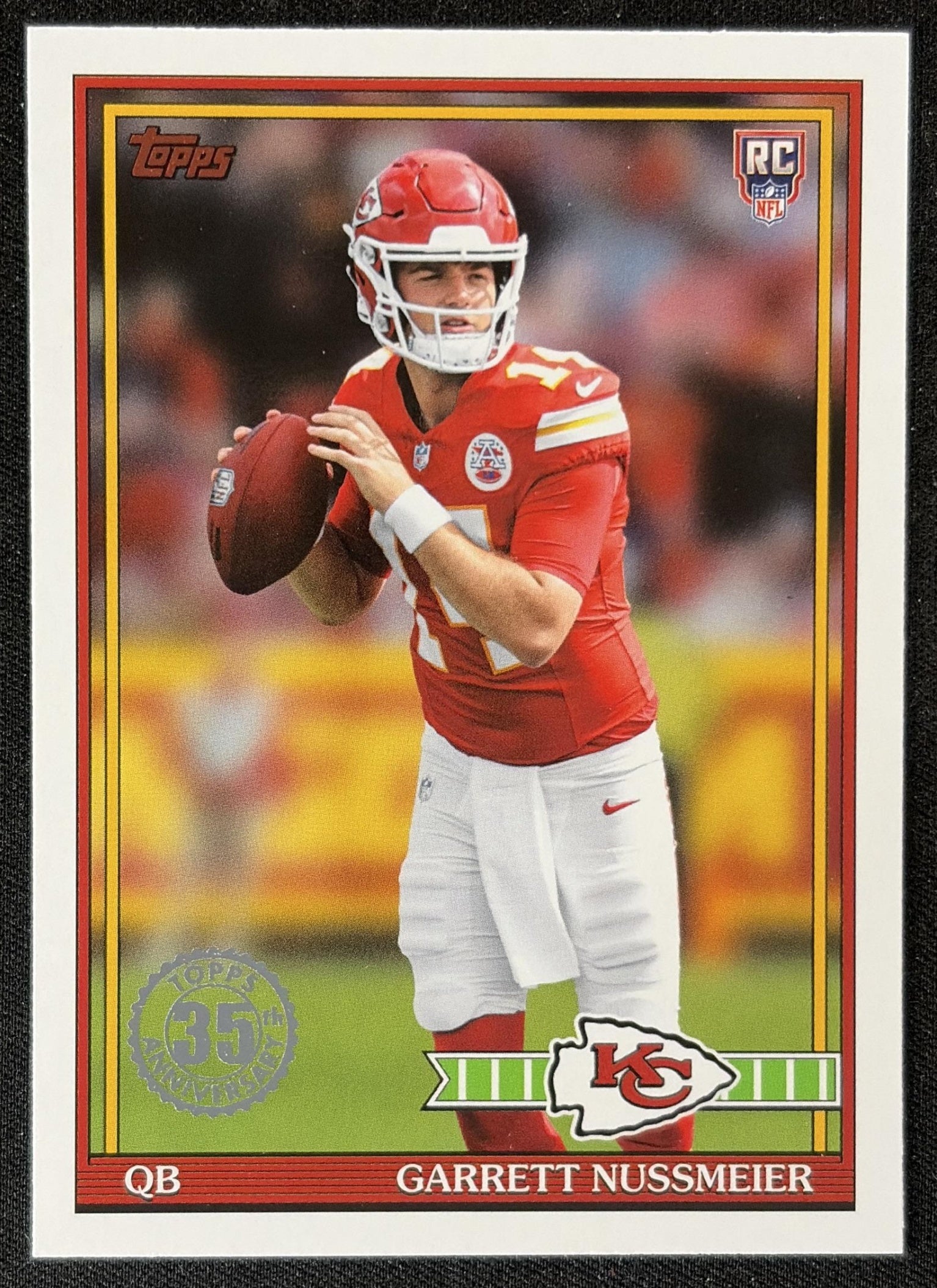 Garrett Nussmeier 2026 Topps 1991 Rookie Chiefs front