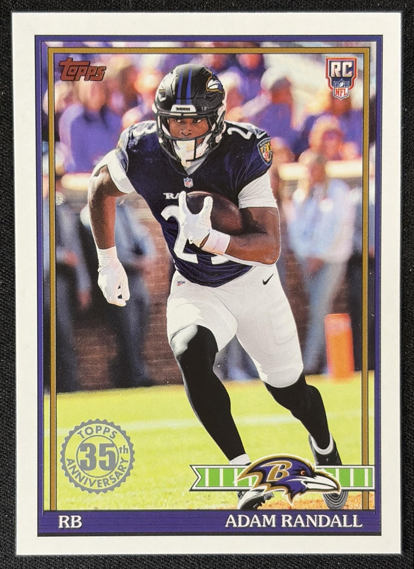 Adam Randall 2026 Topps 1991 Rookie Ravens front
