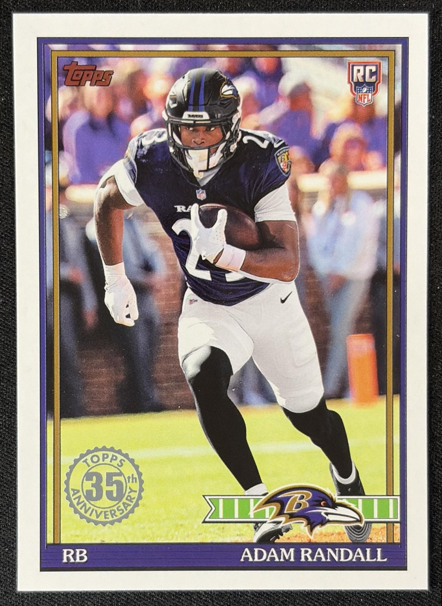 Adam Randall 2026 Topps 1991 Rookie Ravens front