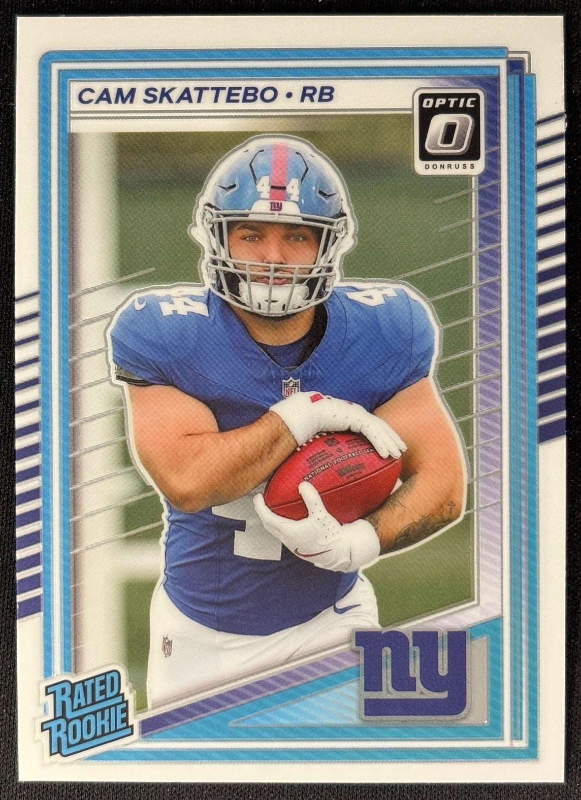 Cam Skattebo 2025 Donruss Optic Rated Rookie Giants Sports Trading Card