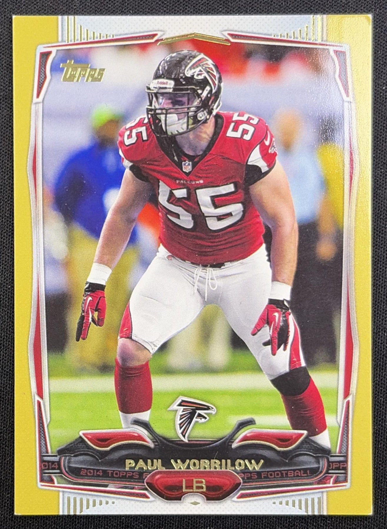 Paul Worrilow 2014 Topps Gold /2014 Falcons Atlanta Falcons