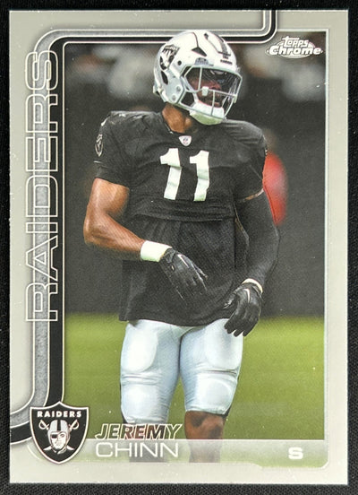 Jeremy Chinn 2025 Topps Chrome Raiders Default Title Sports Trading Cards