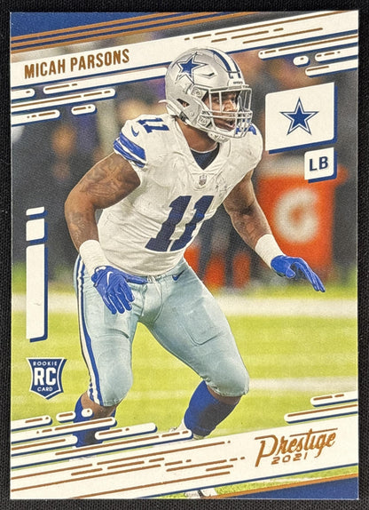 Micah Parsons 2021 Panini Chronicles Prestige Rookies Update Cowboys front