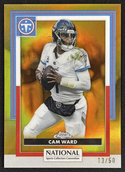 Cam Ward 2026 Topps NSCC Collection NFL Gold Refractor /50 Titans Default Title Sports Trading Cards