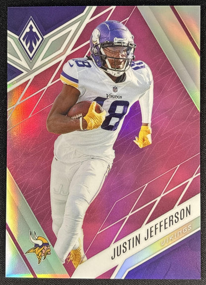 Justin Jefferson 2022 Panini Phoenix Pink /199 Vikings Sports Trading Card