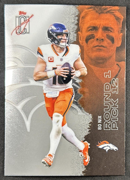 Bo Nix 2025 Topps Signature Class Chrome Veteran Broncos