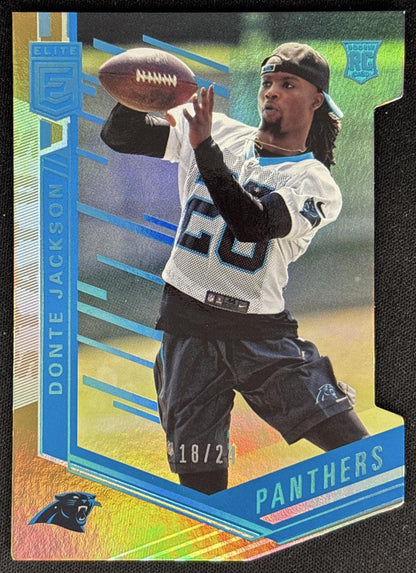 Donte Jackson 2018 Panini Donruss Elite Status Die Cut /24 Panthers front