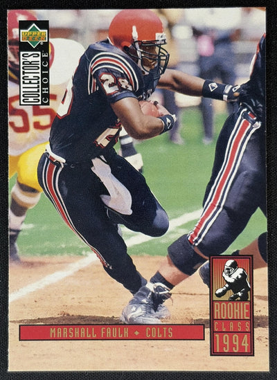 Marshall Faulk 1994 Upper Deck Collector's Choice Colts Sports Trading Cards