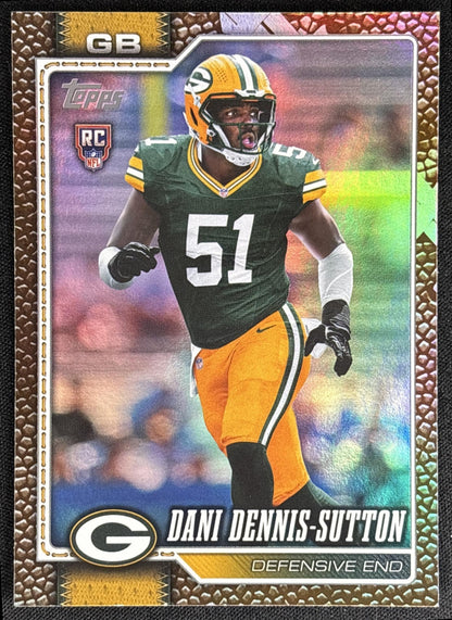 Dani Dennis-Sutton 2026 Topps Football Leather Foil Packers