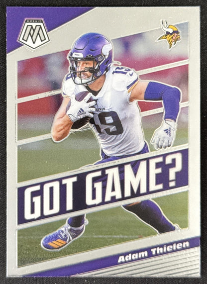 Adam Thielen 2020 Panini Mosaic Got Game? Vikings Sports Trading Card