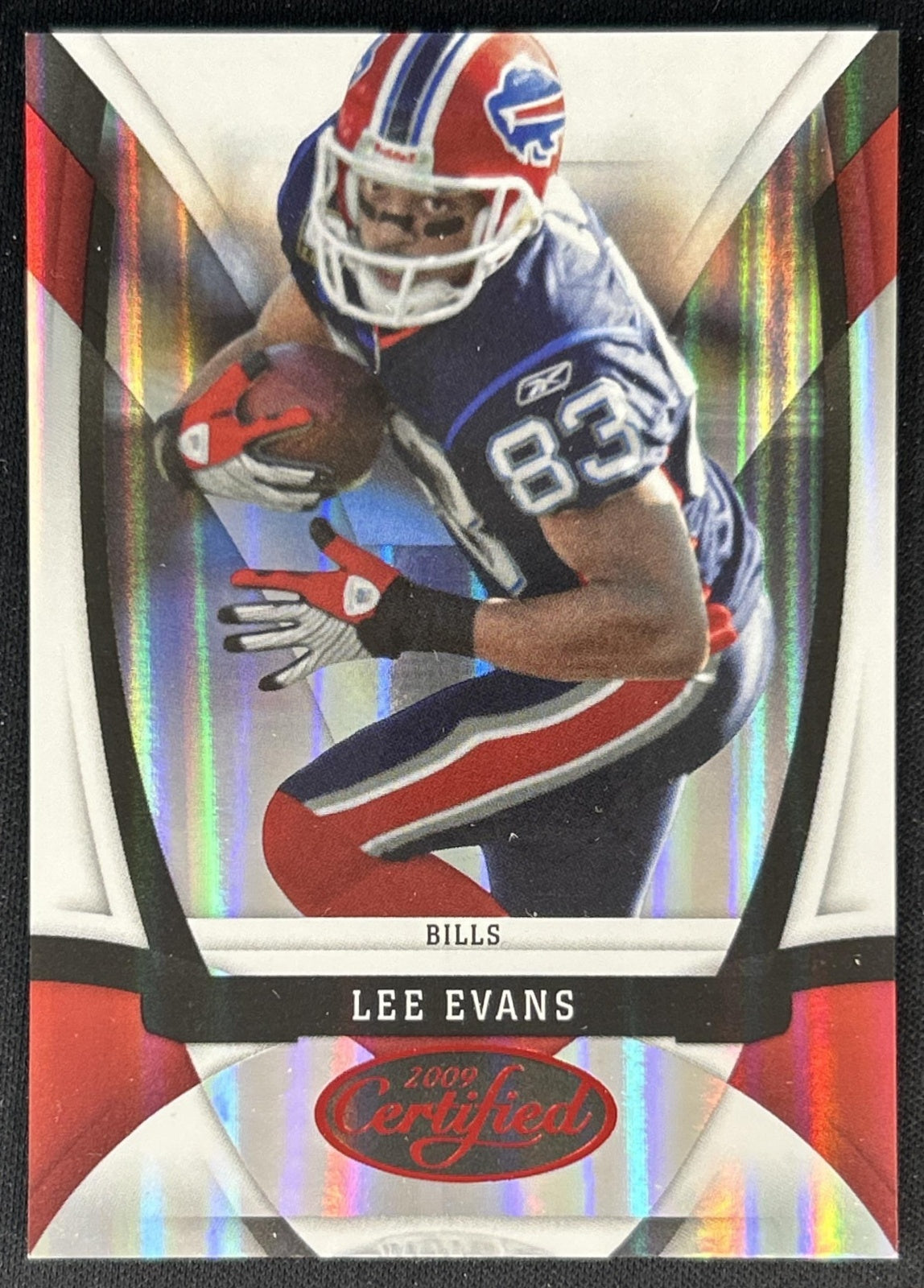 Lee Evans 2005 Leaf Certified Materials Potential Red /250 Bills