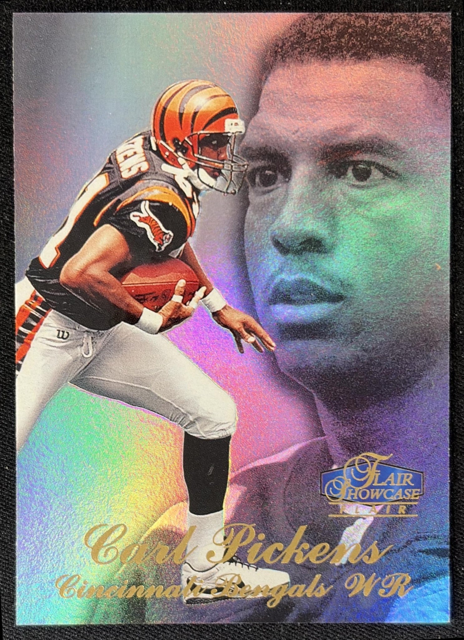 Carl Pickens 1998 Fleer Flair Showcase Row 3 Bengals