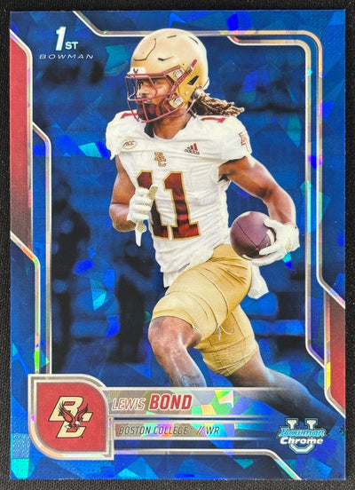 Lewis Bond 2025 Bowman Chrome University Sapphire Prospect Boston Eagles Sports Trading Card