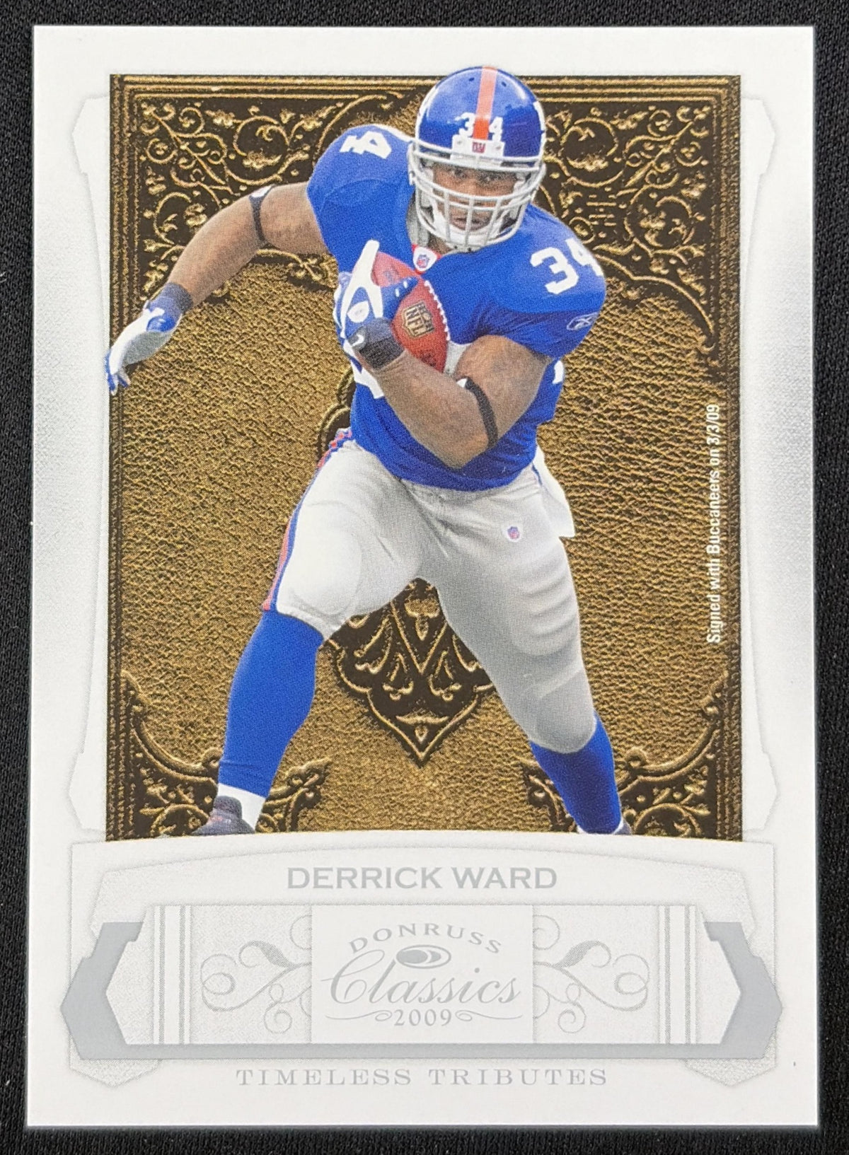 Earnest Graham 2009 Panini Donruss Classics Timeless Tributes Silver /100 Tampa Bay Buccaneers