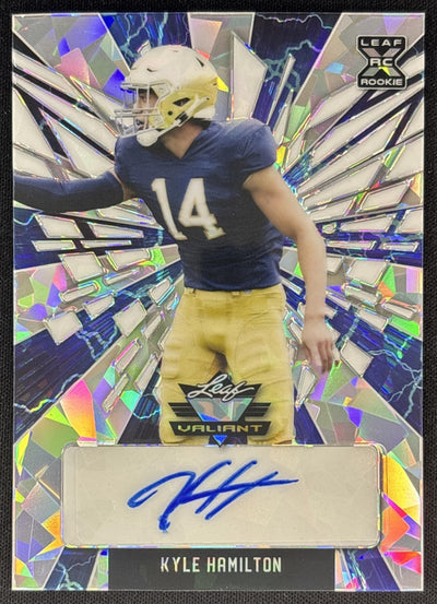 Kyle Hamilton 2022 Leaf Valiant Auto /4 Ravens