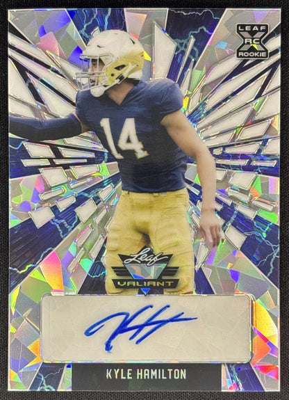 Kyle Hamilton 2022 Leaf Valiant Auto /4 Ravens