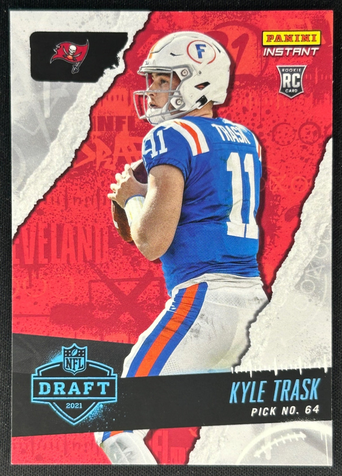 Kyle Trask 2021 Panini Instant NFL Draft Night Buccaneers Sports Trading Cards