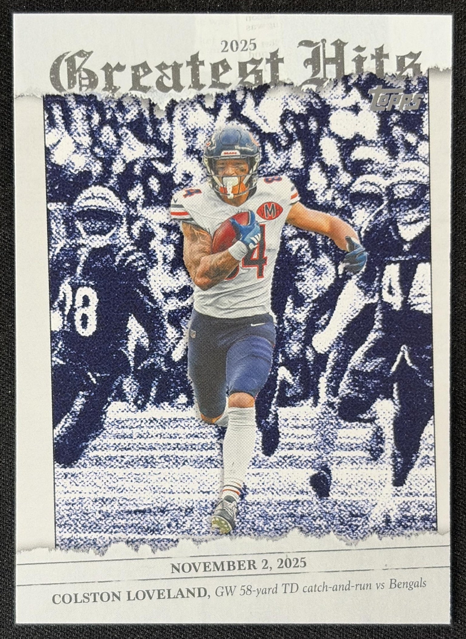 Colston Loveland 2026 Topps 2025 Greatest Hits Bears front