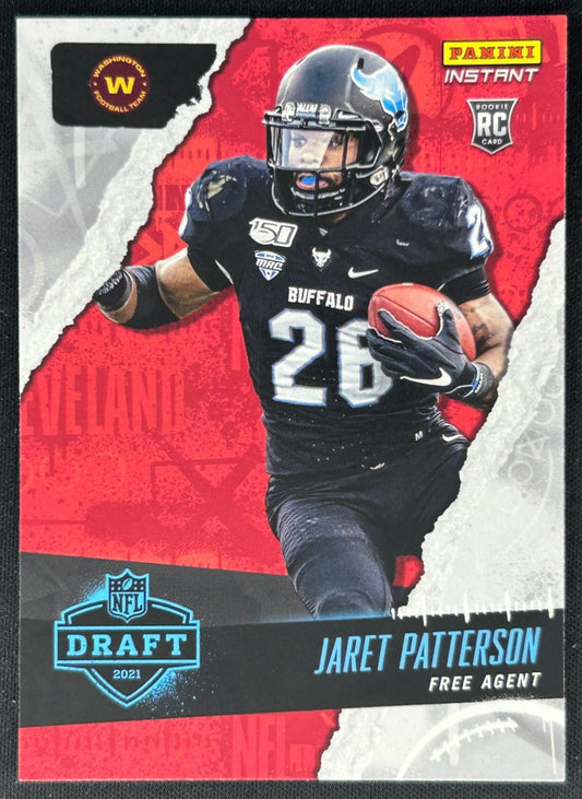 Jaret Patterson 2021 Panini Instant NFL Draft Night