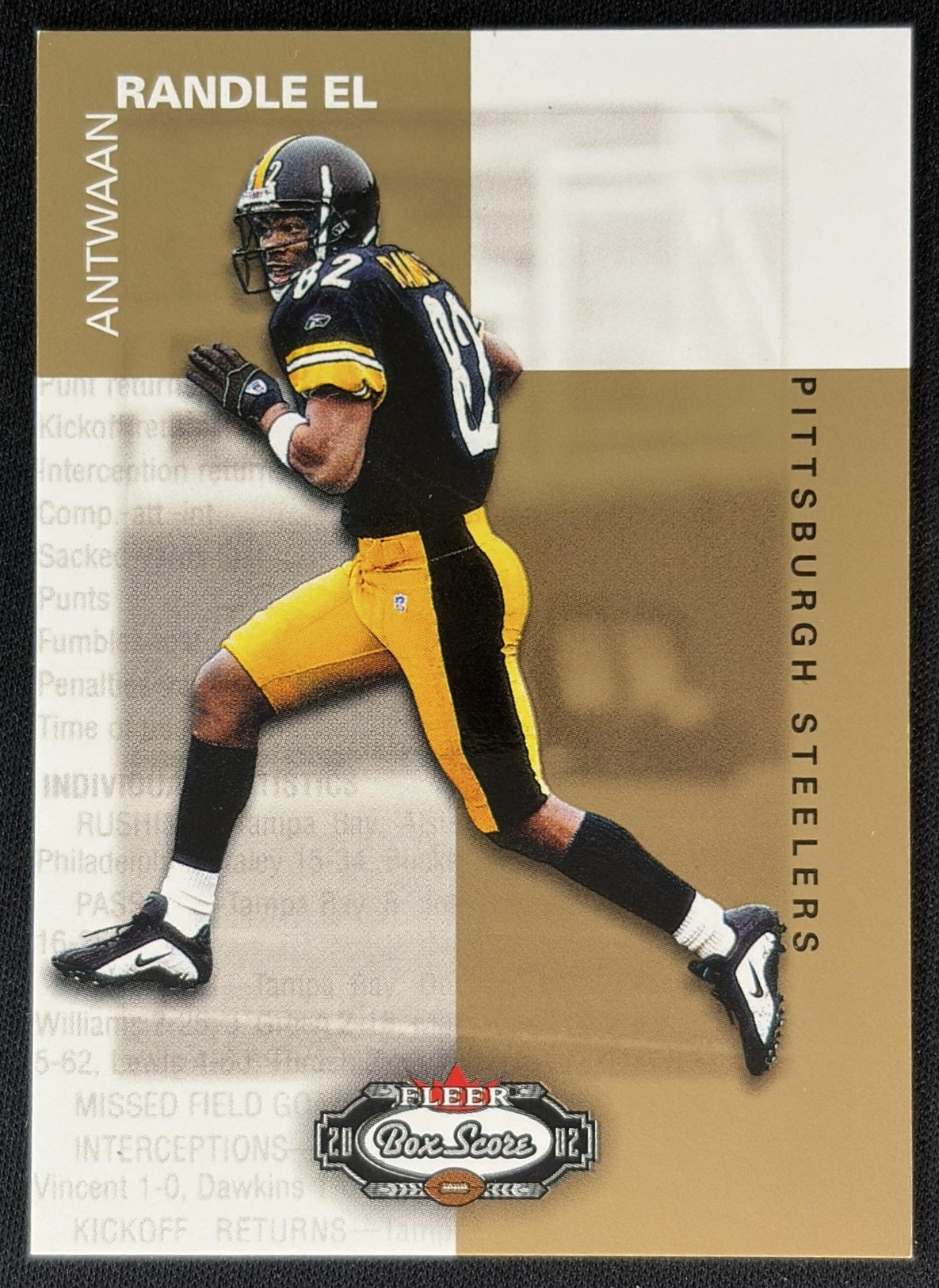 Antwaan Randle El 2002 Fleer Box Score First Edition /1500 Steelers front