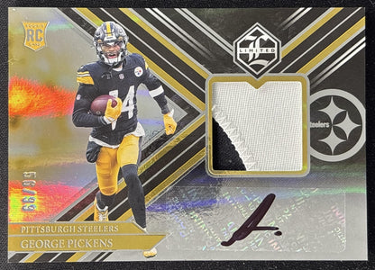 George Pickens 2022 Panini Limited RPA Silver Spotlight /99 Steelers