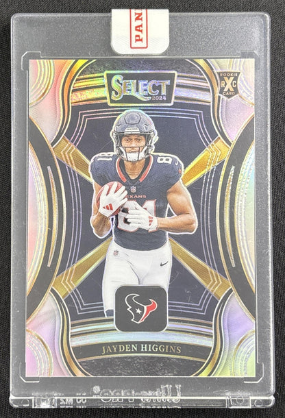 Jayden Higgins 2024 Panini Select 2025 XRC Rookie Texans