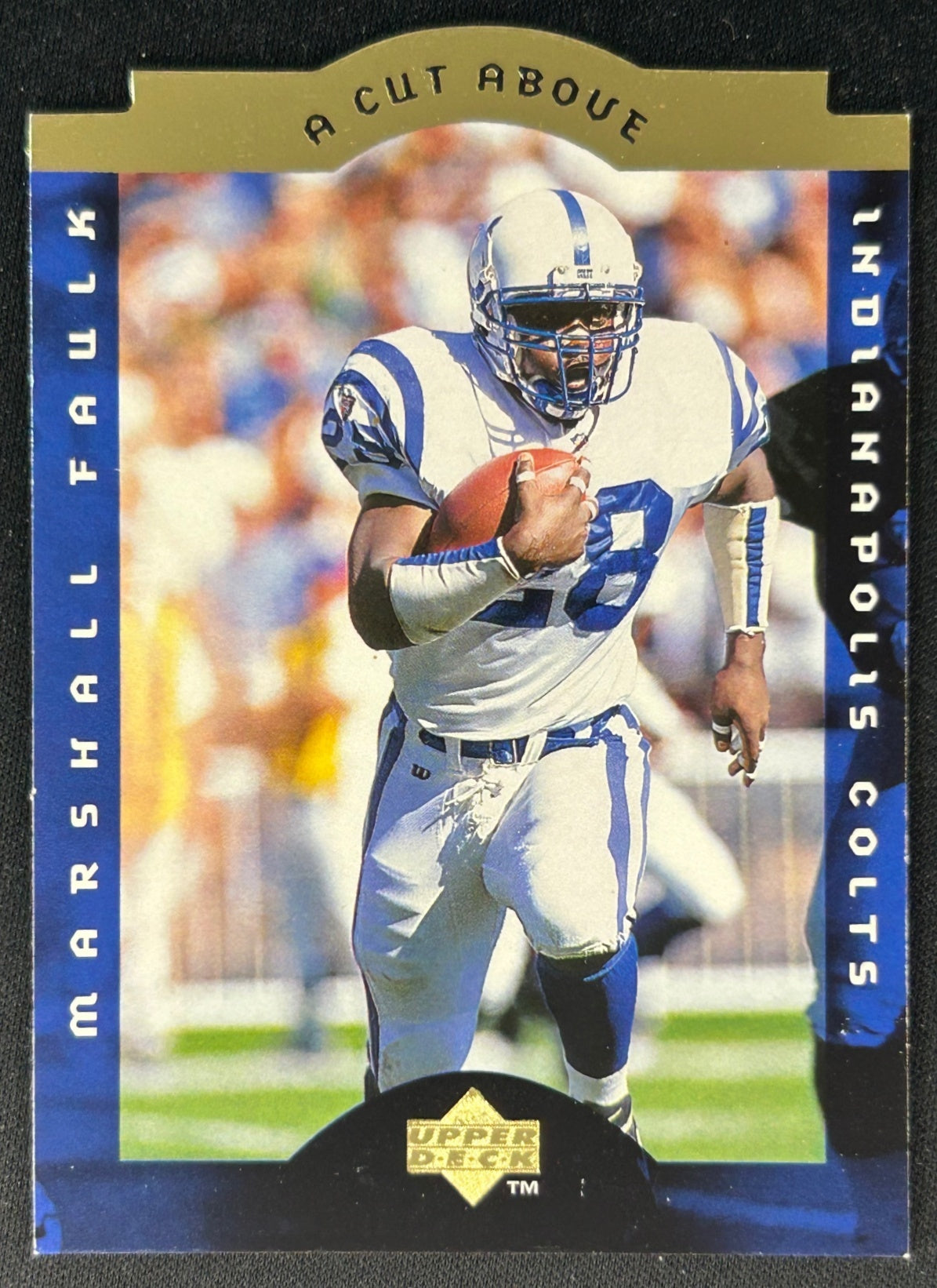 Marshall Faulk 1996 Collector's Choice A Cut Above Colts