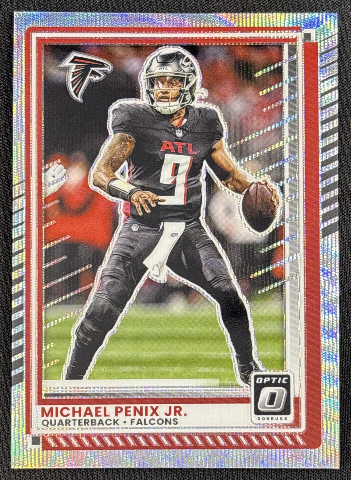 Michael Penix Jr. 2025 Panini Donruss Optic Wave Prizm /300 Falcons
