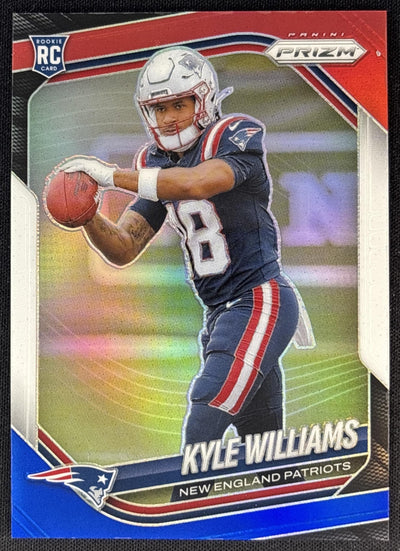 Kyle Williams 2025 Panini Prizm Red White & Blue Patriots Default Title Sports Trading Cards