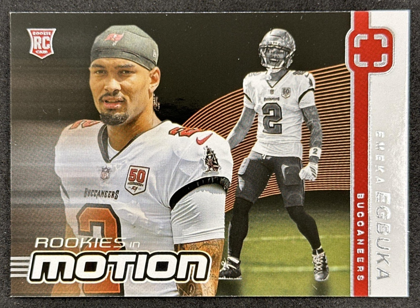 Emeka Egbuka 2025 Panini PhotoGenic Rookies In Motion Buccaneers Default Title Sports Trading Cards