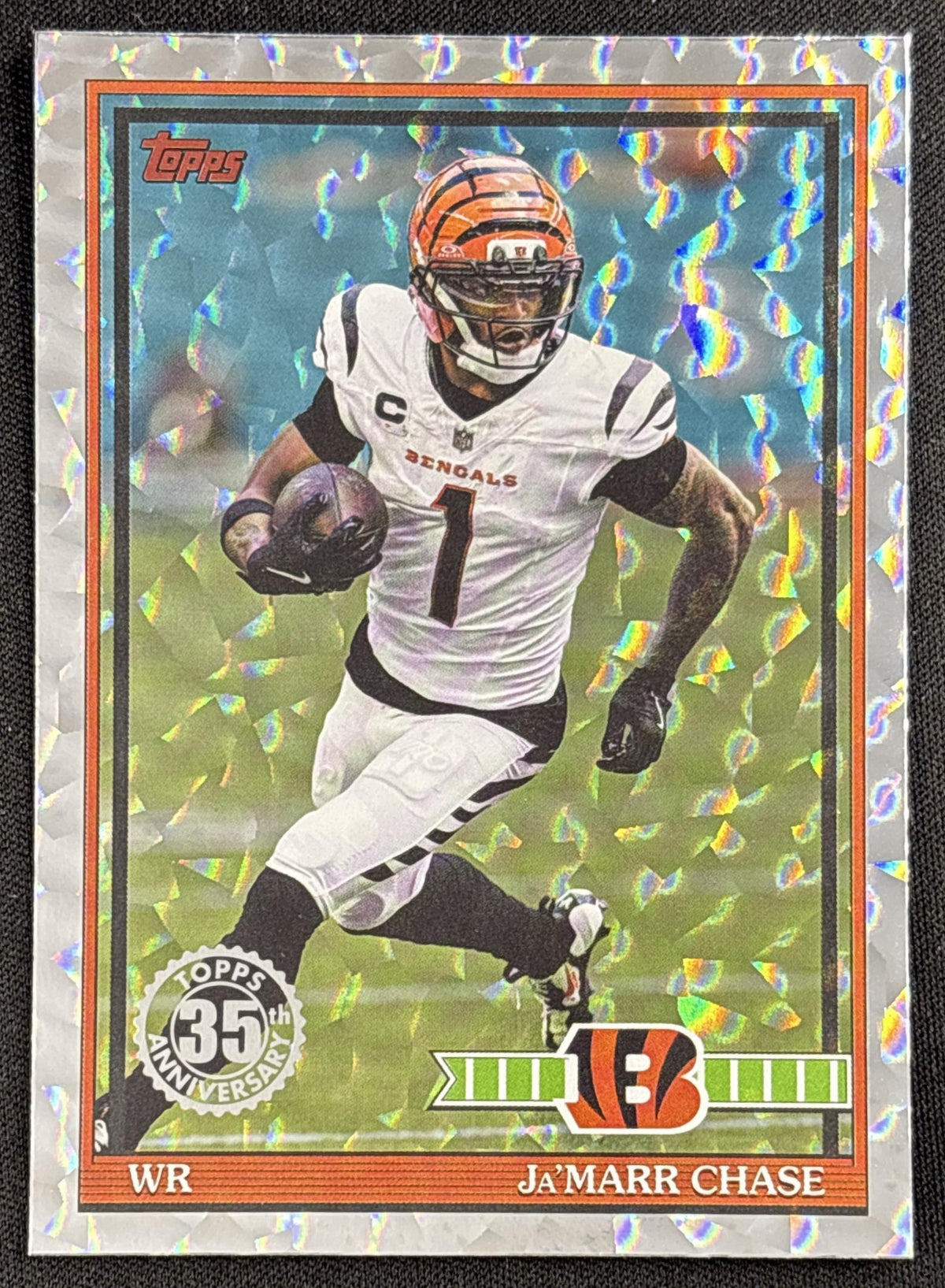 Ja'Marr Chase 2026 Topps 1991 Crackle Foil Bengals