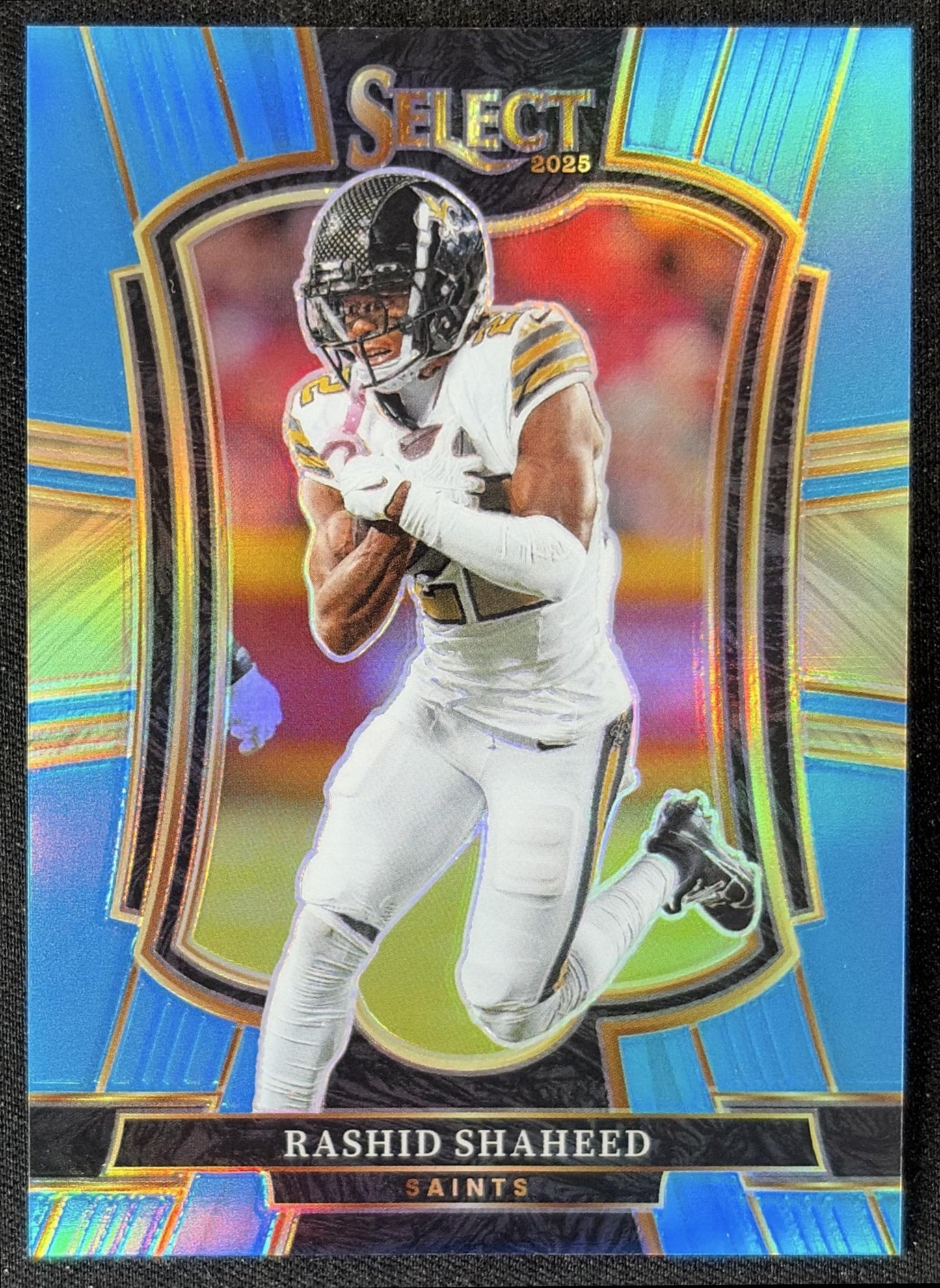 Rashid Shaheed 2025 Panini Select Premier Level Light Blue Prizm /99 Saints