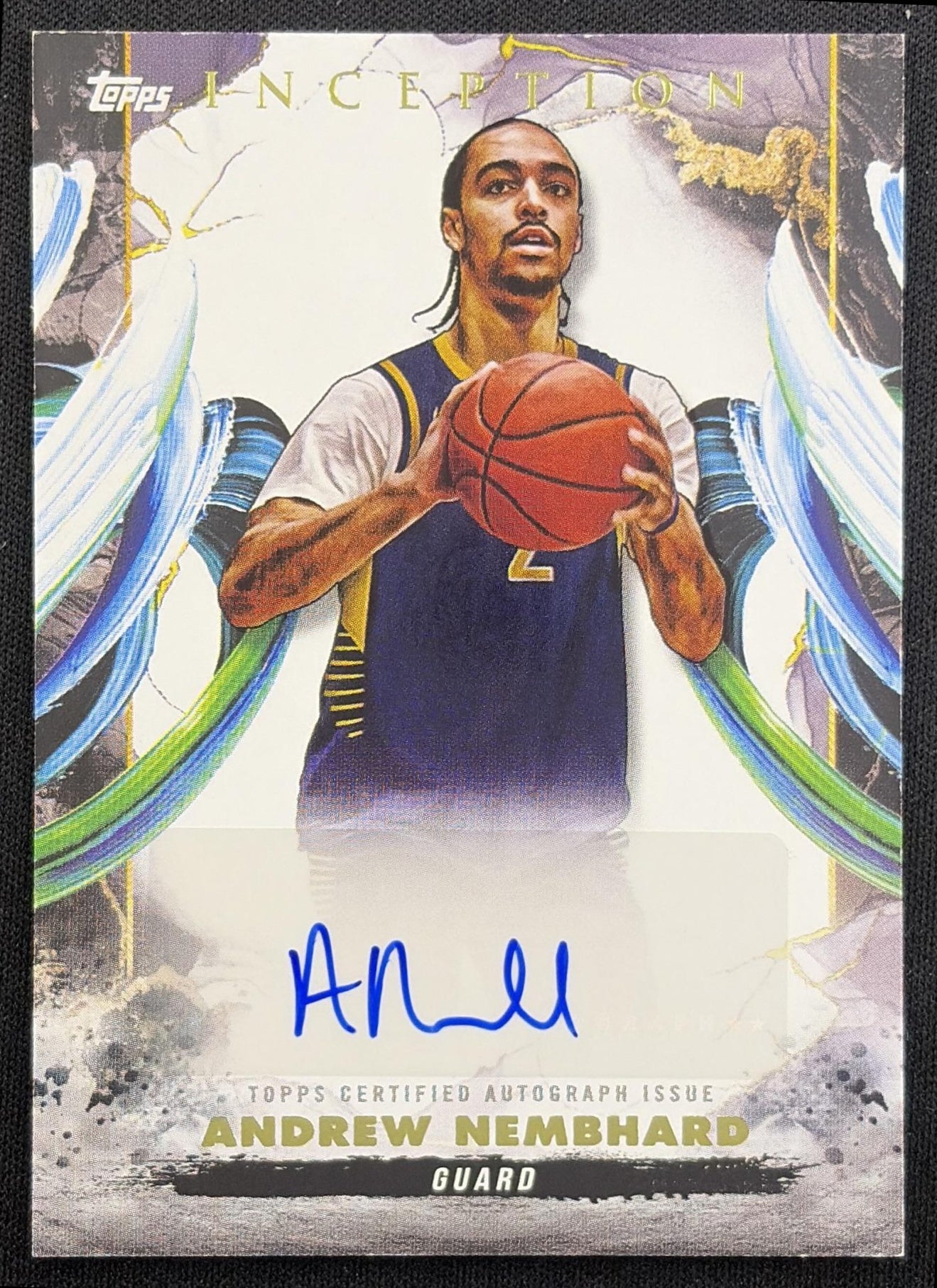 Andrew Nembhard 2024 Topps Inception Auto Pacers Indiana Pacers