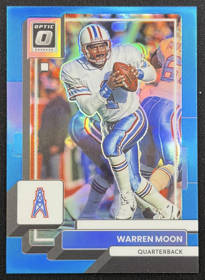Warren Moon 2022 Panini Donruss Optic Aqua /299