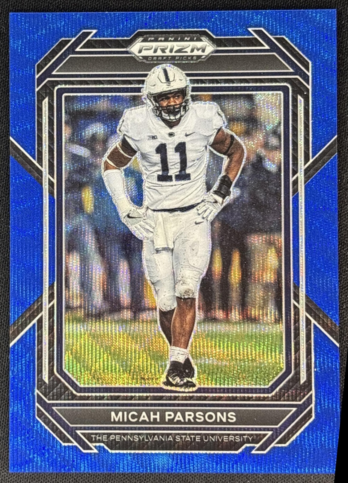Micah Parsons 2023 Panini Prizm Draft Picks Prizms Blue Wave /249 Nittany Lions