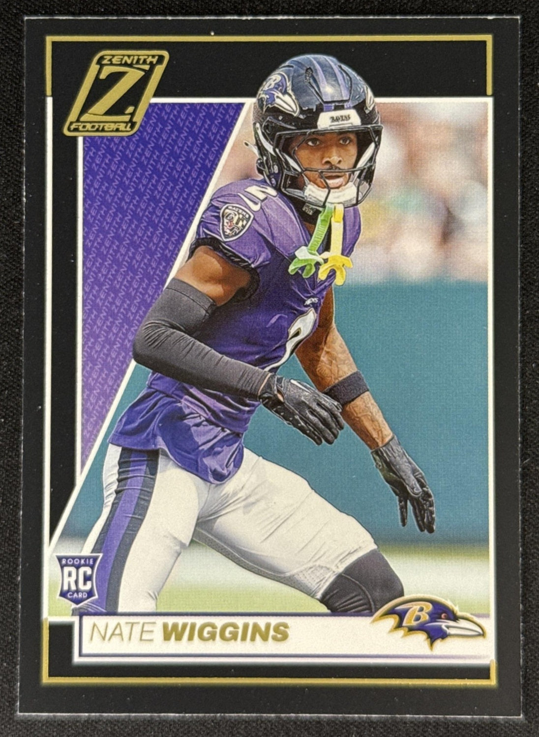 Nate Wiggins 2024 Panini Zenith Ravens Baltimore Ravens Sports Trading Card