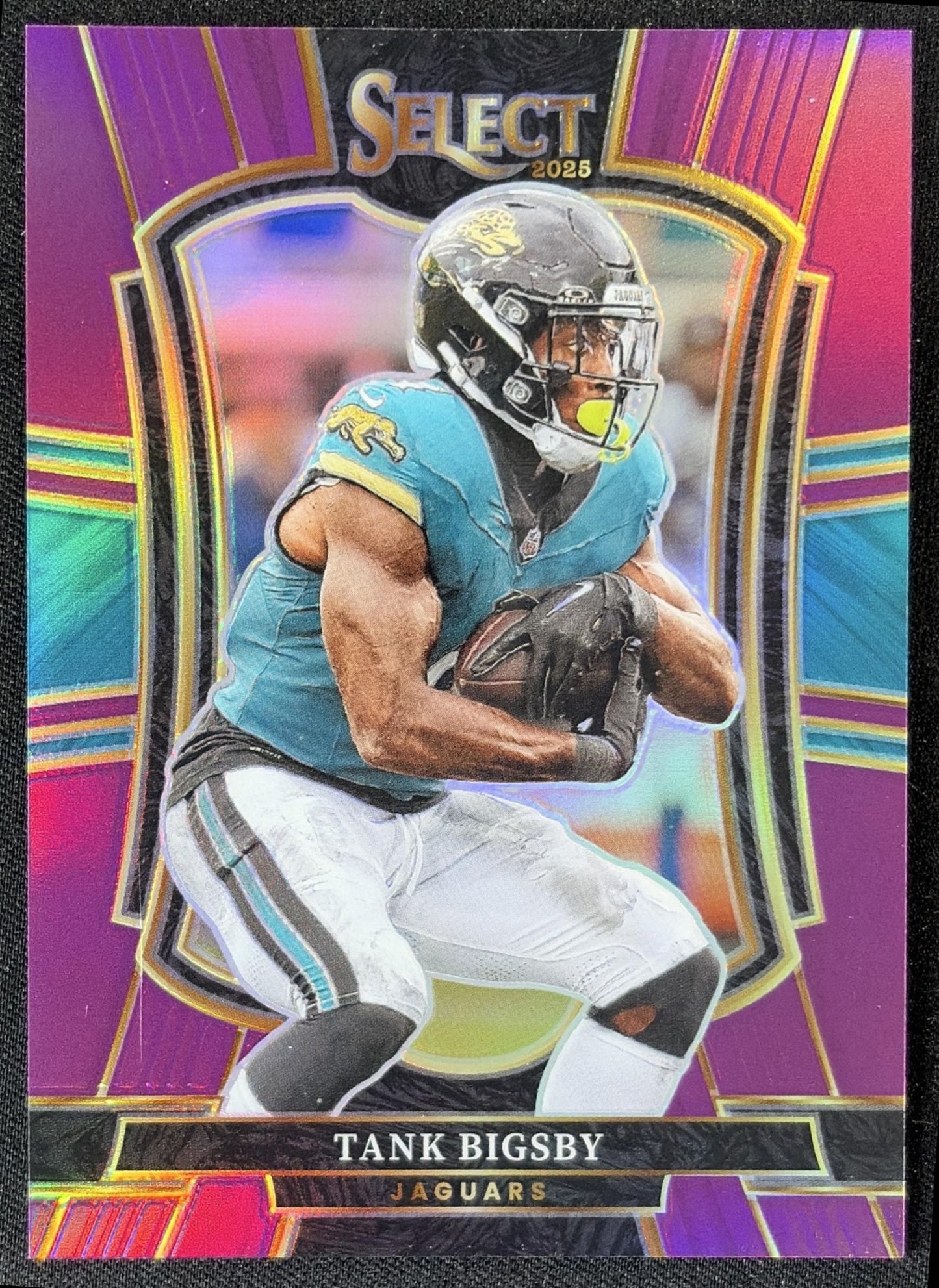 Tank Bigsby 2025 Panini Select Premier Level Purple Prizm /75 Jaguars front