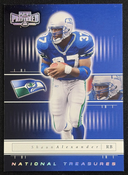 Shaun Alexander 2001 Playoff Preferred National Treasures Silver /400 Seahawks