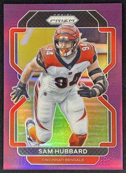 Sam Hubbard 2021 Panini Prizm Purple /125 Bengals Sports Trading Cards