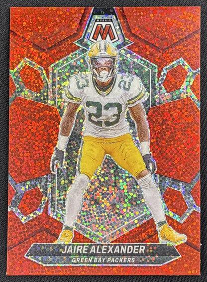 Jaire Alexander 2024 Panini Mosaic Red Sparkle Prizm Packers