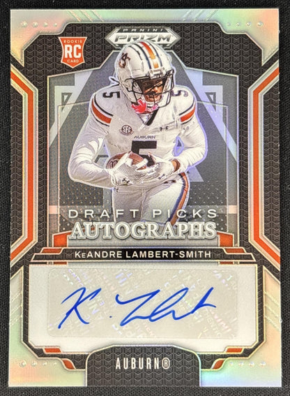 KeAndre Lambert-Smith 2025 Panini Prizm Draft Picks Auto Silver Tigers Front