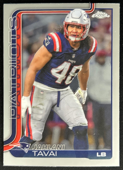Jahlani Tavai 2025 Topps Chrome Patriots Default Title Sports Trading Cards