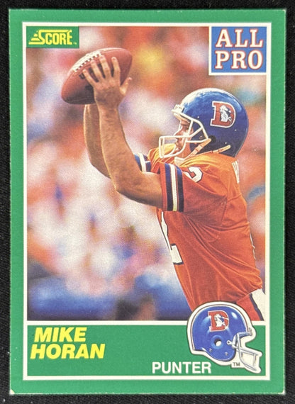 Mike Horan 1989 Score Broncos Sports Trading Card