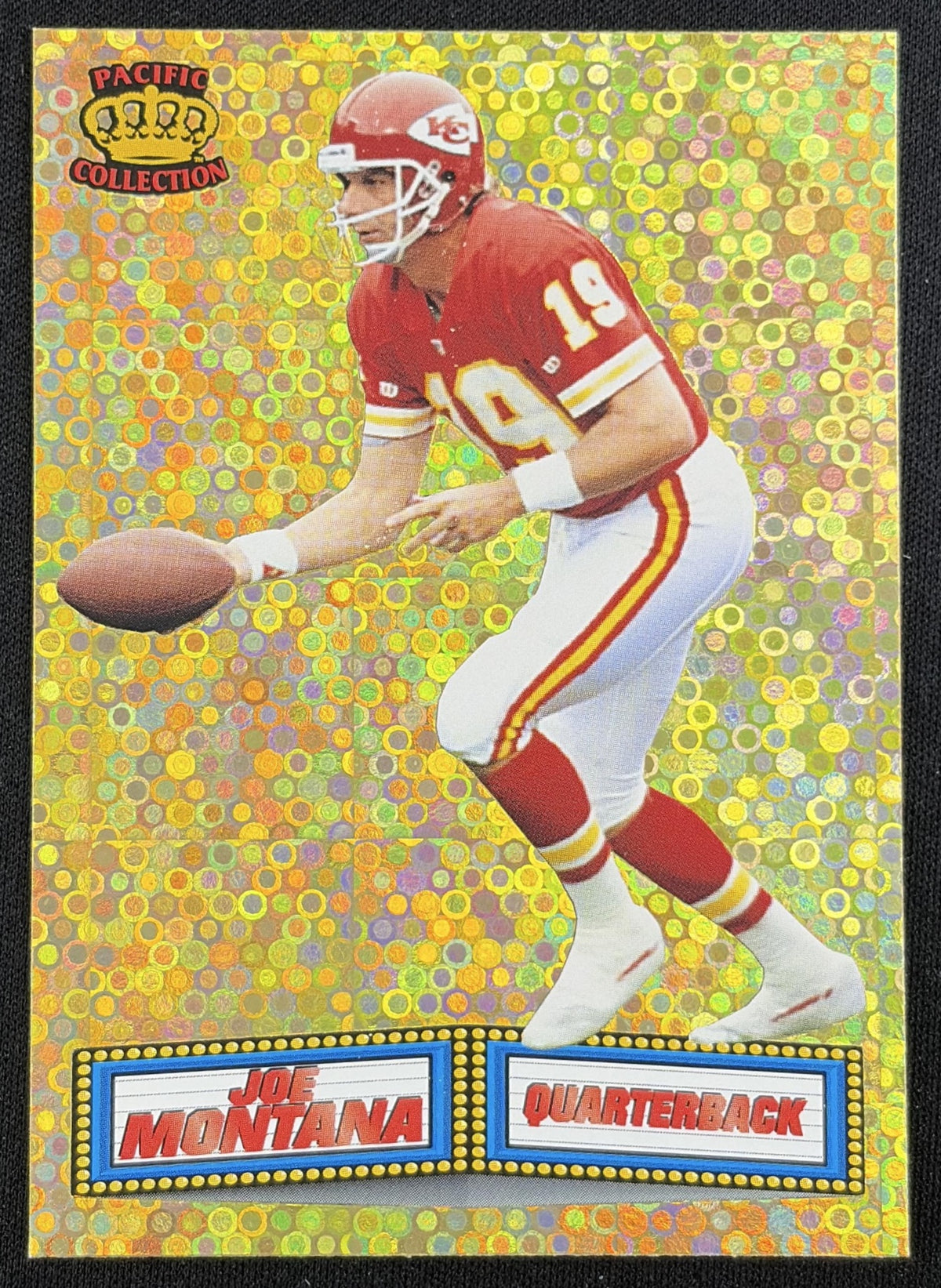 Joe Montana 1994 Pacific Marquee Prisms Gold Chiefs Sports Trading Card