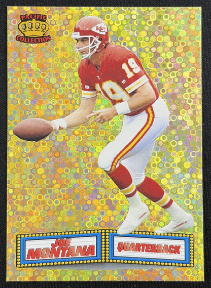 Joe Montana 1994 Pacific Marquee Prisms Gold Chiefs Sports Trading Card