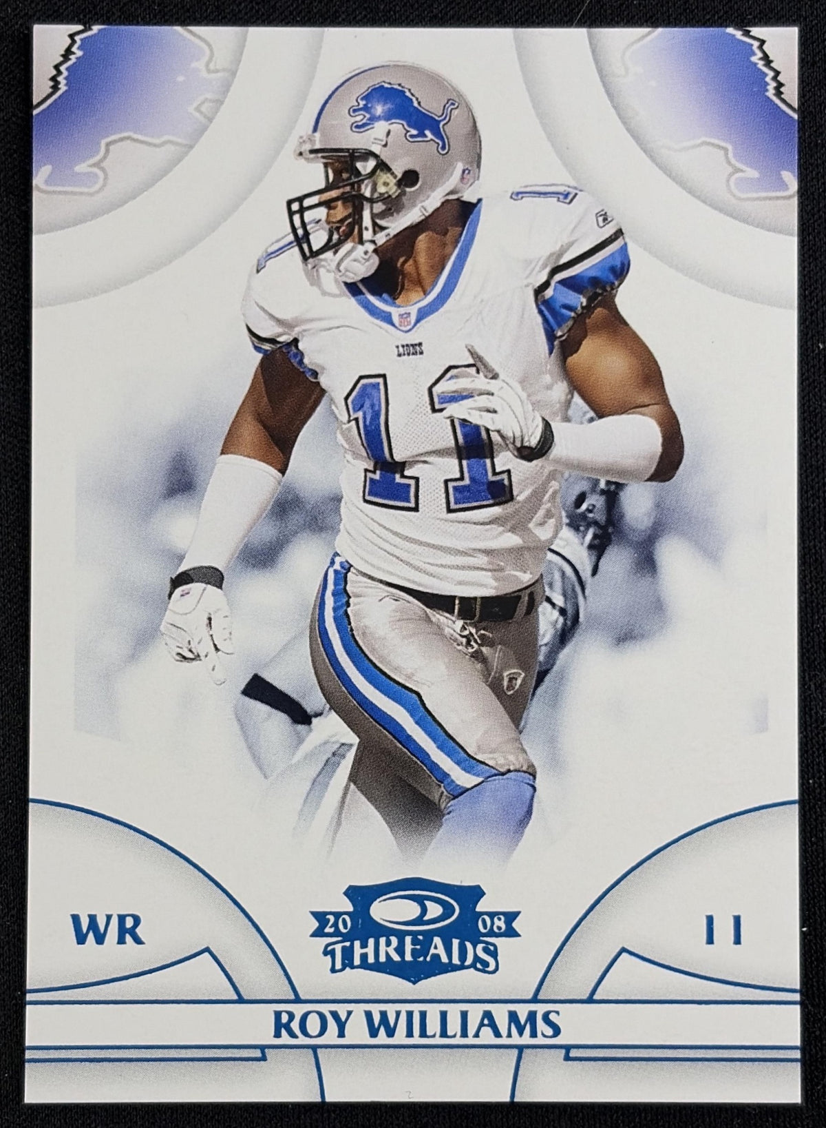 Roy Williams 2008 Donruss Threads Retail Blue /350 Lions Sports Trading Card