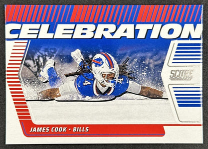 James Cook 2025 Panini Score Celebration Bills