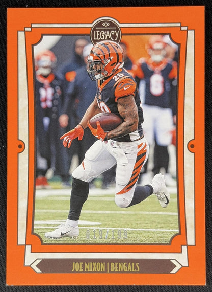 Joe Mixon 2019 Panini Legacy Orange /199 Bengals