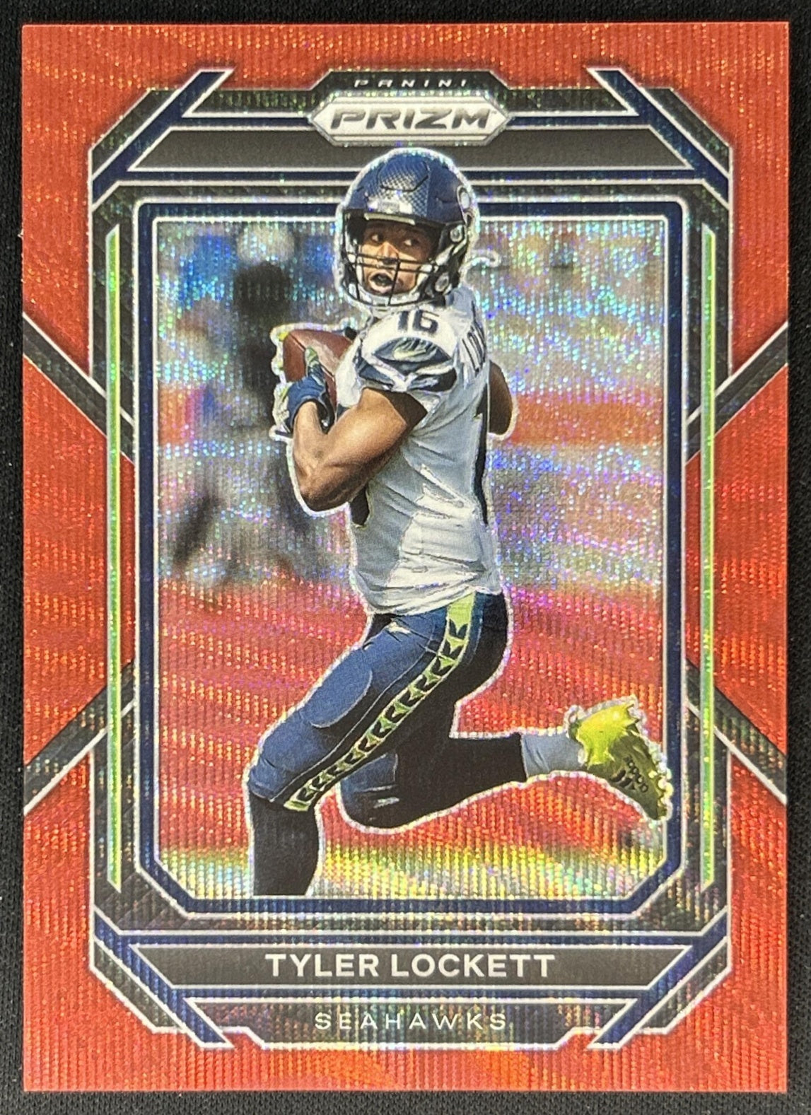 Tyler Lockett 2022 Panini Prizm Red Wave /149 Seahawks front
